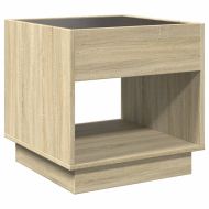Нощна масичка с Infinity LED, сонома дъб, 50x50x50 см