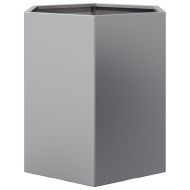 Градински кашпи 2 бр шестоъгълна 46x40x45см поцинкована стомана