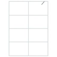 Параван за баня, бял, 140x195 см, прозрачно ESG стъкло