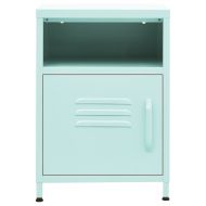 Нощно шкафче, мента, 35х35х51 см, стомана