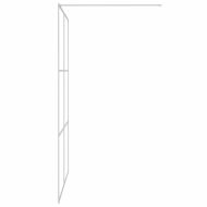 Параван за баня сребрист 140x195 см прозрачно ESG стъкло