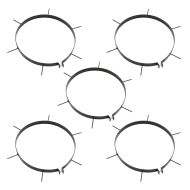 Градински валяк за трева със скоби аератор, черен, 63 л, желязо