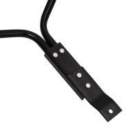 Градински валяк за трева със скоби аератор, черен, 63 л, желязо