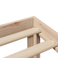 Рамка за легло с табла, 200x200 см, бор масив