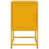 Нощно шкафче, горчица жълто, 36x39x60,5 см, стомана