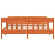 Рамка за легло без матрак, восъчнокафяв, 180x200 см, бор масив