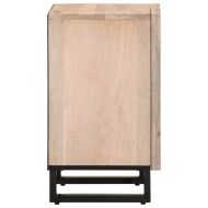 Шкаф за баня 38x34x58 см масивно дърво груб манго