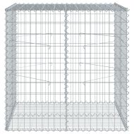 Габионна кошница с капак, 100x100x100 см, поцинковано желязо