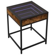 Нощна масичка с Infinity LED опушен дъб 40x40x51 см