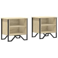 Нощни шкафчета, дъб сонома, 2 бр, 40x30x40 см, инженерно дърво