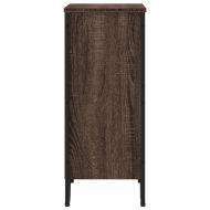 Библиотека, кафяв дъб, 80x31x74,5 см, инженерно дърво