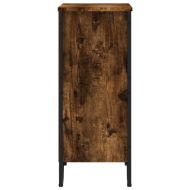 Библиотека, опушен дъб, 80x31x74,5 см, инженерно дърво