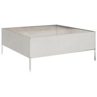 Градинска повдигната леха 100x100x25 см неръждаема стомана