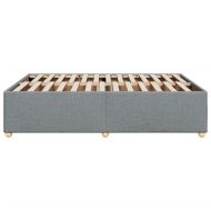 Рамка за легло без матрак, светлосива, 160x200 см, плат