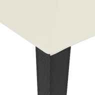 Беседка с двоен покрив, кремава, 2,94x2,94 м, стомана