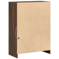 Сайдборд с LED, кафяв дъб, 72x34x100 см, инженерно дърво