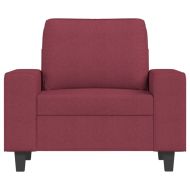Кресло, виненочервено, 60 см, текстил