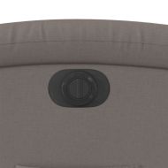 Електрически изправящ реклайнер стол, таупе, текстил