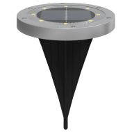 Соларни земни лампи със земни шипове външни 12 бр топло бяло