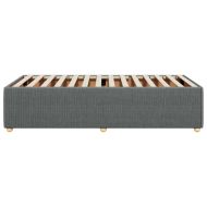 Рамка за легло без матрак, тъмносива, 80x200 см, плат