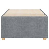 Рамка за легло без матрак, светлосива, 90x200 см, плат