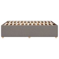 Рамка за легло без матрак, таупе, 120x200 см, плат