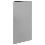 Градински кашпи 2 бр триъгълна 40x34,5x75 см поцинкована стомана