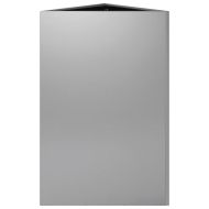 Градински кашпи 2 бр триъгълна 50x43x75 см поцинкована стомана