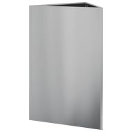 Градински кашпи 2 бр триъгълна 50x43x75 см поцинкована стомана