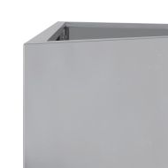 Градински кашпи 2 бр триъгълна 50x43x75 см поцинкована стомана