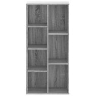 Библиотека, сив сонома, 50x25x105 см, инженерно дърво