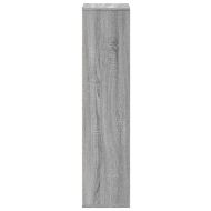 Библиотека, сив сонома, 50x25x105 см, инженерно дърво