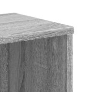 Библиотека, сив сонома, 50x25x105 см, инженерно дърво