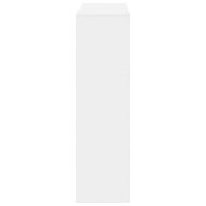 Библиотека/разделител за стая, бяла, 100x33x115 см