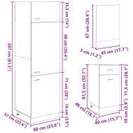 Комплект кухненски шкафове, 7 части, "Lyon", дъб сонома, инженерно дърво