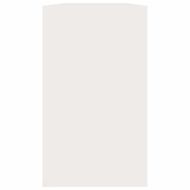 Пейка за обувки, бяла с висок гланц, 80x24x45 см, инженерно дърво