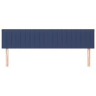 Горни табли за легло, 2 бр, сини, 100x5x78/88 см, плат