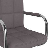 Въртящ се офис стол, таупе, текстил