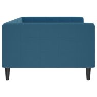 Кушетка, синя, 100x200 см, кадифе