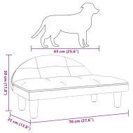 Кучешко легло розово 70x52x30 см кадифе