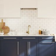 Дръжки за шкафове, 10 бр, сребристи, 320 мм, неръждаема стомана