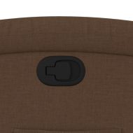 Изправящ реклайнер стол, кафяв, текстил