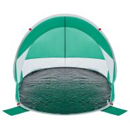 Плажна палатка, морскозелено, изскачаща, водоустойчива