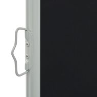 Прибираща се странична тента, 120х300 см, черна