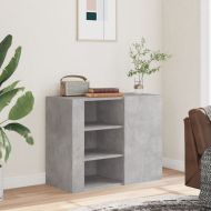 Стенен шкаф, бетонно сив, 75x35x60 см, инженерно дърво