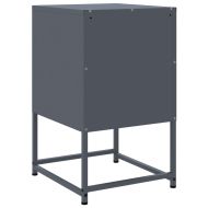 Нощни шкафчета 2 бр антрацит 36x39x60,5 см стомана