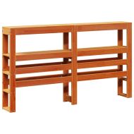 Рамка за легло без матрак, восъчнокафяв, 100x200 см, бор масив