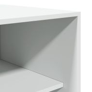 Гардероб, бял, 80x50x200 см, инженерно дърво