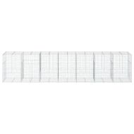 Габионна кошница с покритие, 700x100x150 см, поцинковано желязо