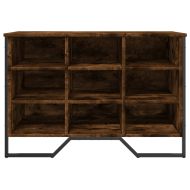 Шкаф за обувки, опушен дъб, 90x38x61,5 см, инженерно дърво